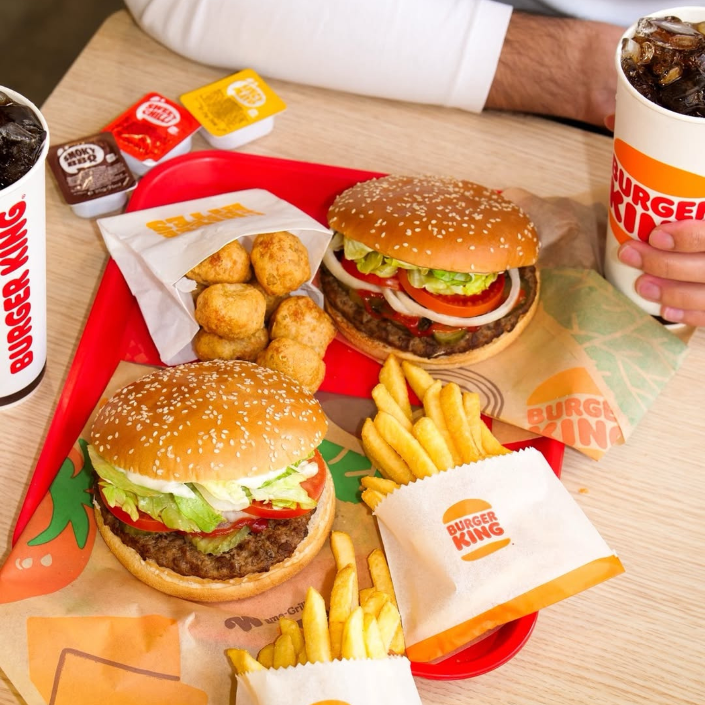 Two Burger King Whopper meals at Monks Cross