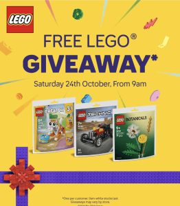 Read more about the article Free LEGO Giveaway at Smyths – 24th October